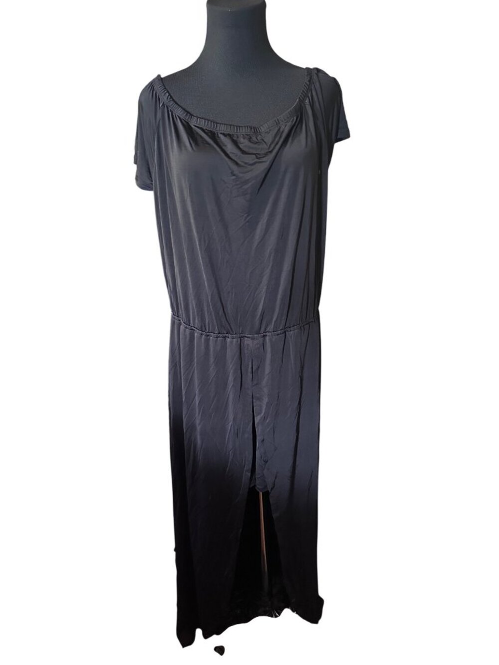 No Comment Pluss black shorts jumpsuit size 3X